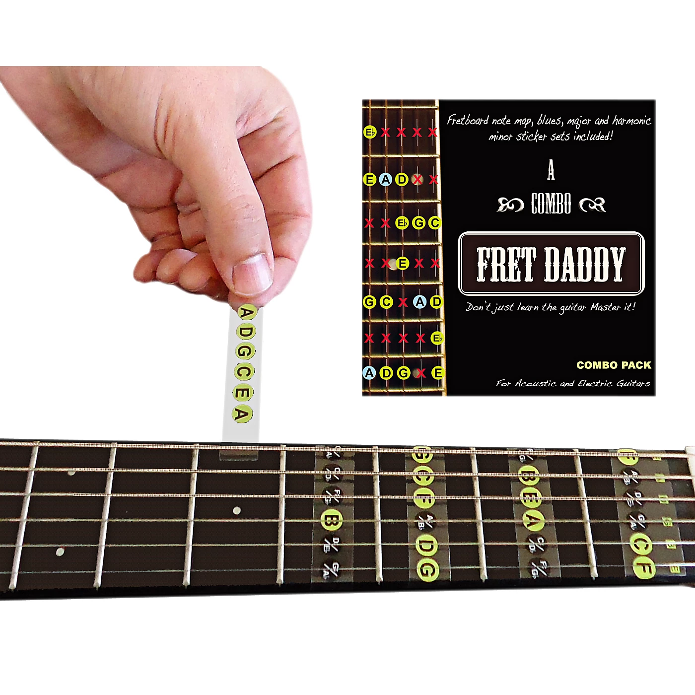 New ✔️ Fret Daddy Fret Daddy The Combination Pack For Electric/Acoustic Guitar ???? 3 New ✔️ Fret Daddy Fret Daddy The Combination Pack For Electric/Acoustic Guitar ????